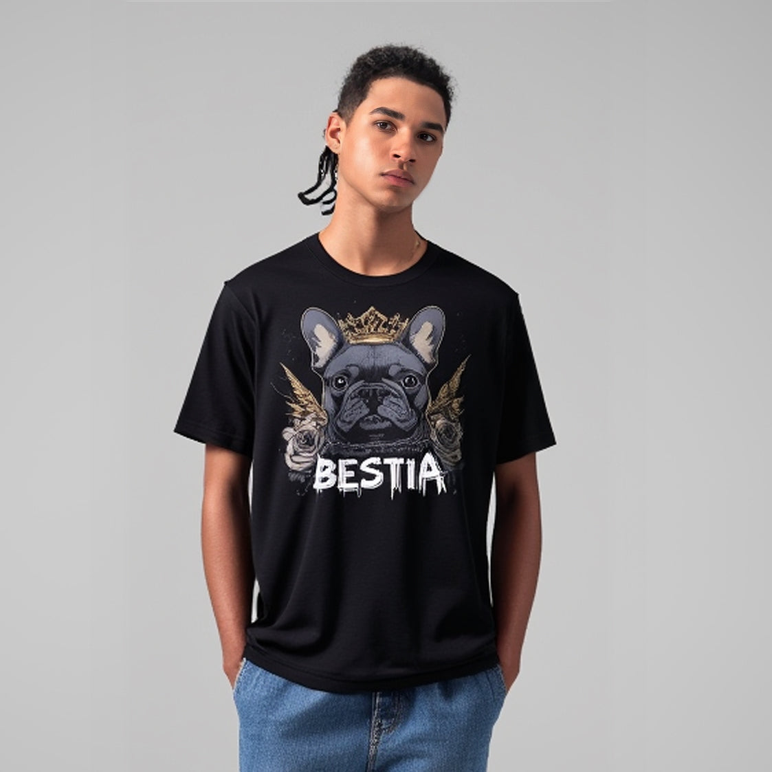 French Bulldog T-shirt Black