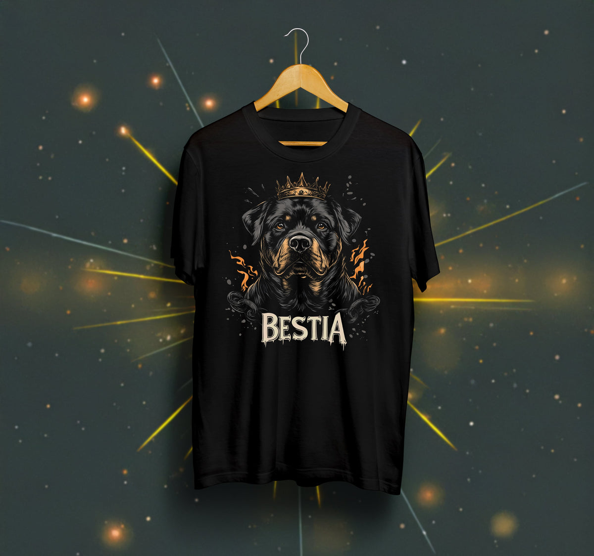 Rottweiler T-shirt Black