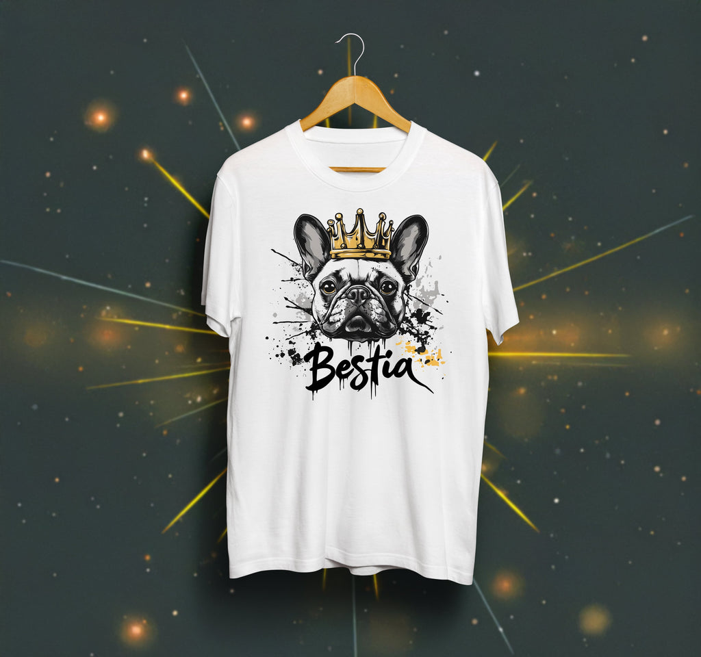 French Bulldog T-shirt White