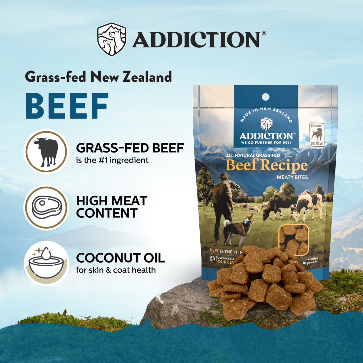 Beef Meaty Bites - Hypoallergenic Dog Treats