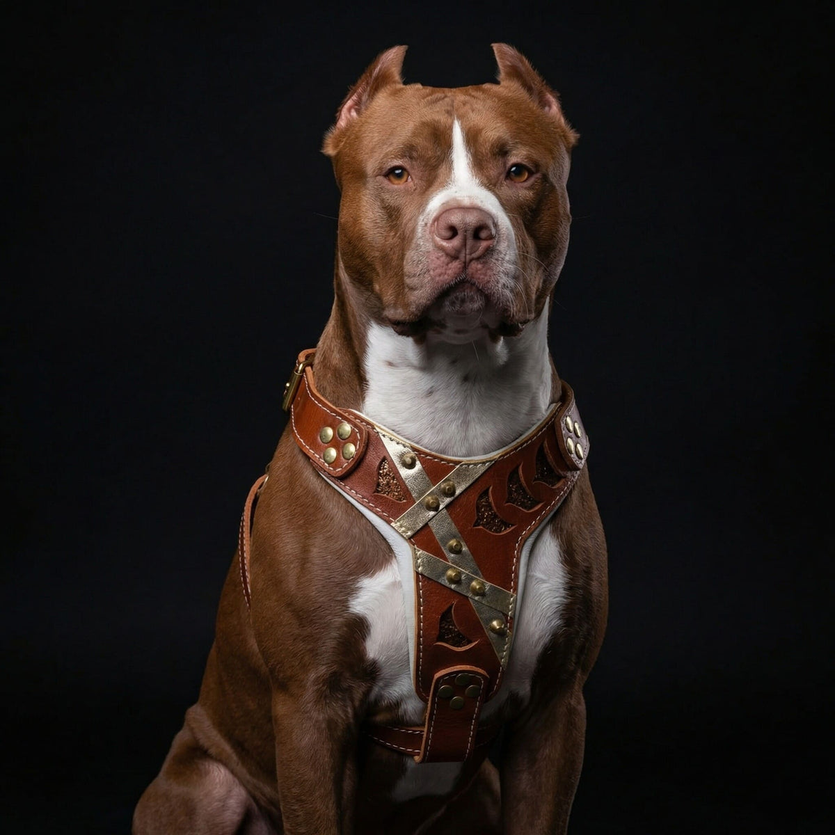 The "Hermes" leather harness - Large and Giant Breeds