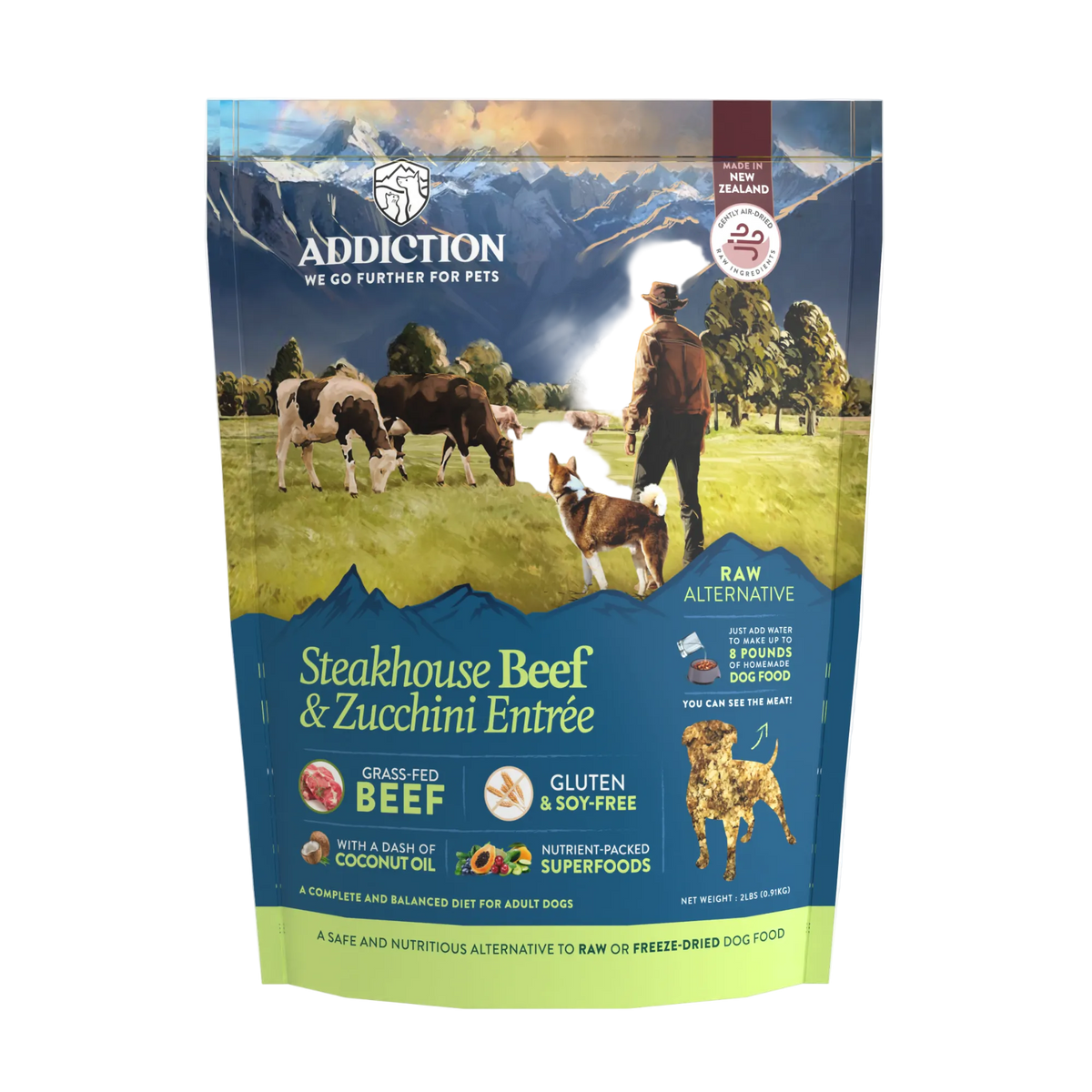 Steakhouse Beef & Zucchini Air-Dried Dog Food